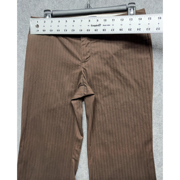 Vintage Gapstretch Pants Womens 2R Brown Modern Fit Flare Stretch Trousers Y2K - Picture 3 of 16